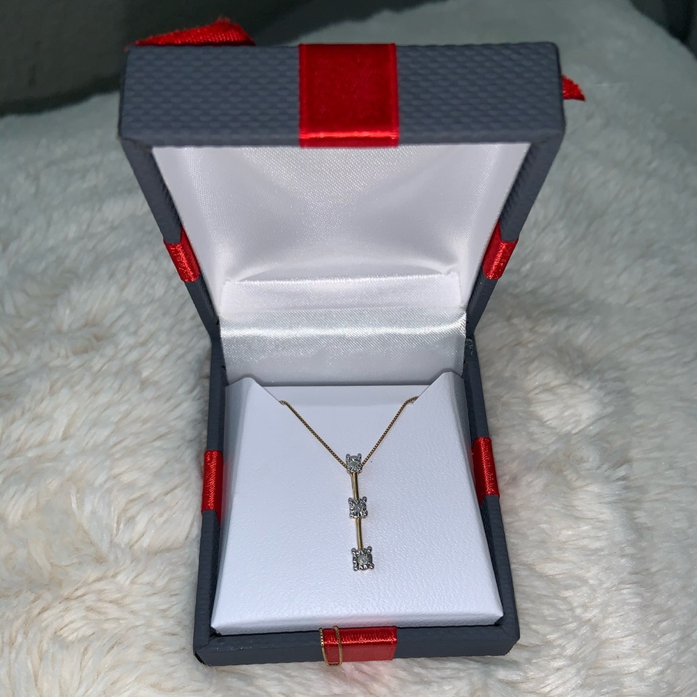 JCPenny Gold Pendent with Diamond Accent